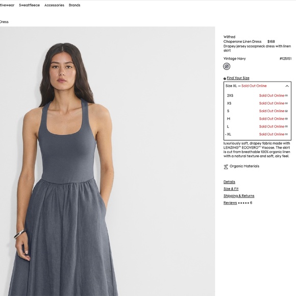 Aritizia  Chaperone Maxi Linen Dress - Picture 9 of 10